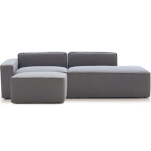 Tuomas 3-Seater Sofa with Ottoman – Light Grey