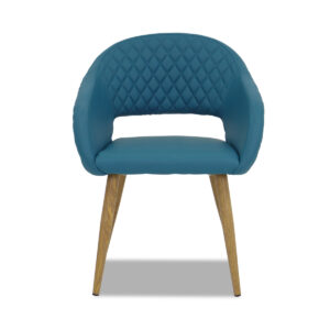 Kian Faux Leather Armchair – Teal