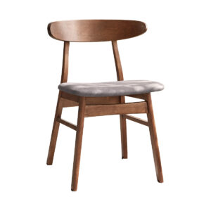 Leroux Armless Dining Chair in Walnut Finish