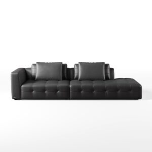 Senka Premium 4-Seater Top Grain Leather Sofa