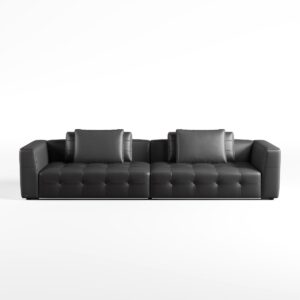 Senka 4-Seater Top Grain Leather Sofa