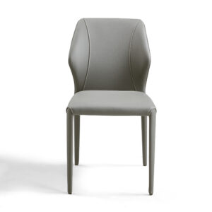 Notker Faux Leather Dining Chair – Grey