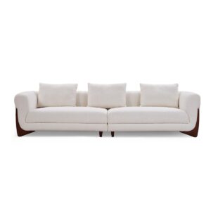 Gwenyth 4-Seater Sherpa Fabric Sofa