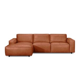 Zalmir L-Shape Full Leather Sofa