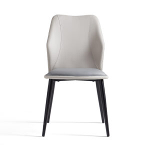 Medwyn PU Leather Dining Chair – Grey