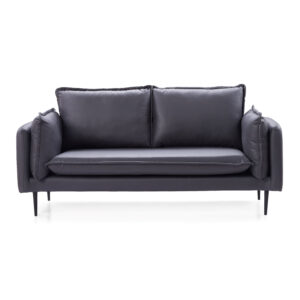 Adain 3-Seater Leathaire Sofa – Grey