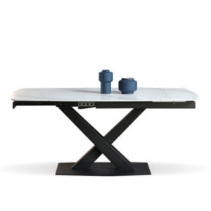 Hume Modern Extendable Sintered Stone Dining Table