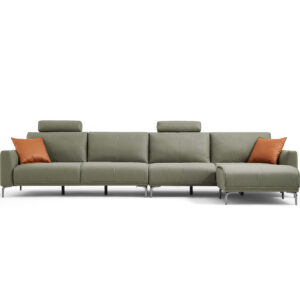 Kordale 5-Seater Leathaire Sofa with Ottoman