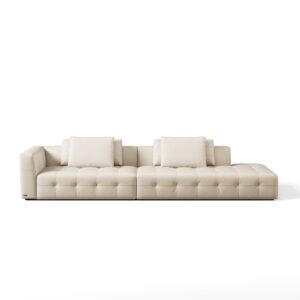 Senka 5-Seater Top Grain Leather Sofa