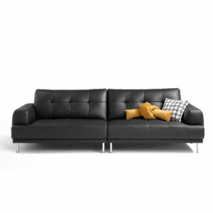 Olcay Premium 4-Seater Genuine Leather Sofa