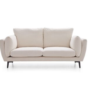 Aledwen 2-Seater Sofa – White Fabric