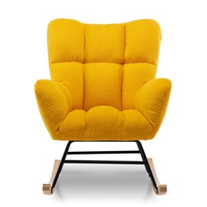 Westley Modern Flannel Rocking Chair