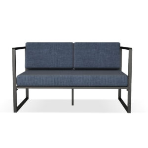 Zagros 2-Seater Sofa (Grey-Blue)