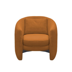 Royce Water-Repellent Fabric Armchair - Orange