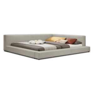 Clara Low Profile Upholstered Queen Bed Frame