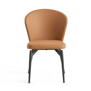 lvria Faux Leather Chair – Tawny