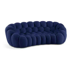 LUNARA Velvet Cloud 3-Seater Sofa