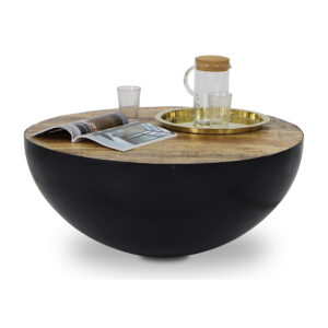 Yeng Reclaimed Mango Wood Drum Coffee Table