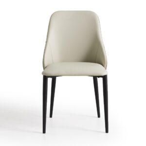 Runar Leathaire Dining Chair – Light Grey