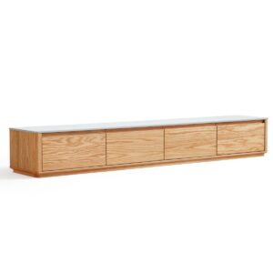Kattalin Oak Stone Top TV Console