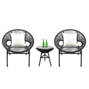 Shelton 2-Seater Outdoor Chair & Table Set