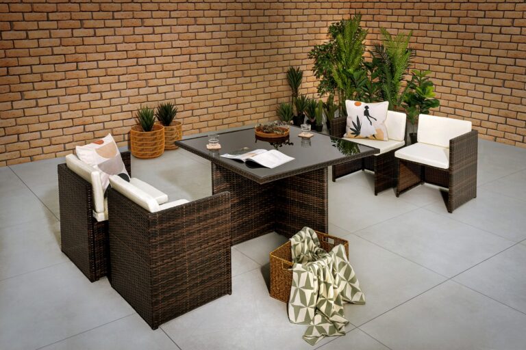 Amara 5-Piece Compact Rattan Dining Set photo review